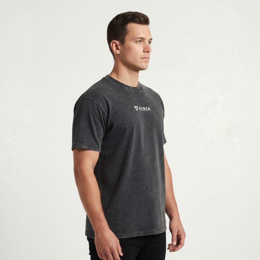 Versa Men’s Premium Drop-Shoulder Comfort Tee – Medium Loose Fit